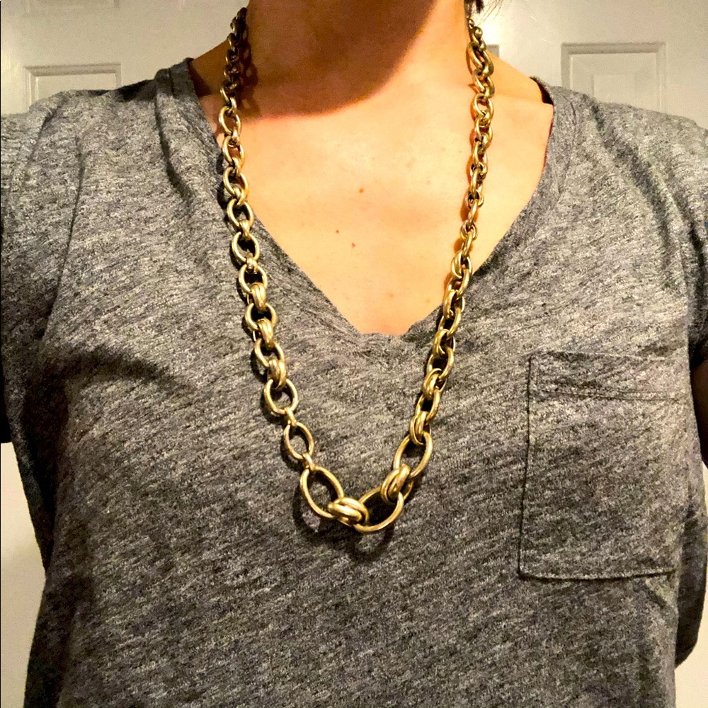 J.Crew gold chain necklace